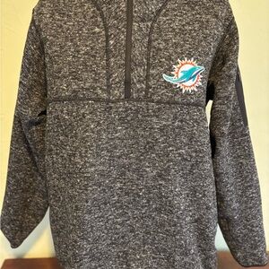 Gray Miami Dolphins Pullover